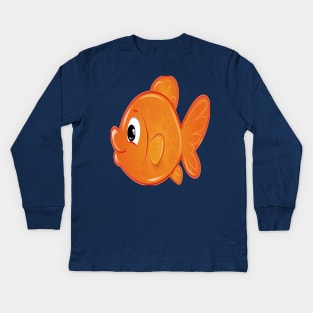 Baby fish fish color Kids Long Sleeve T-Shirt